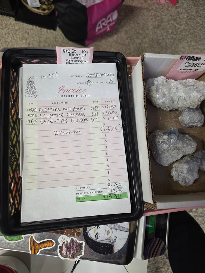 @amyredman5 clear out the backstock live sale invoice