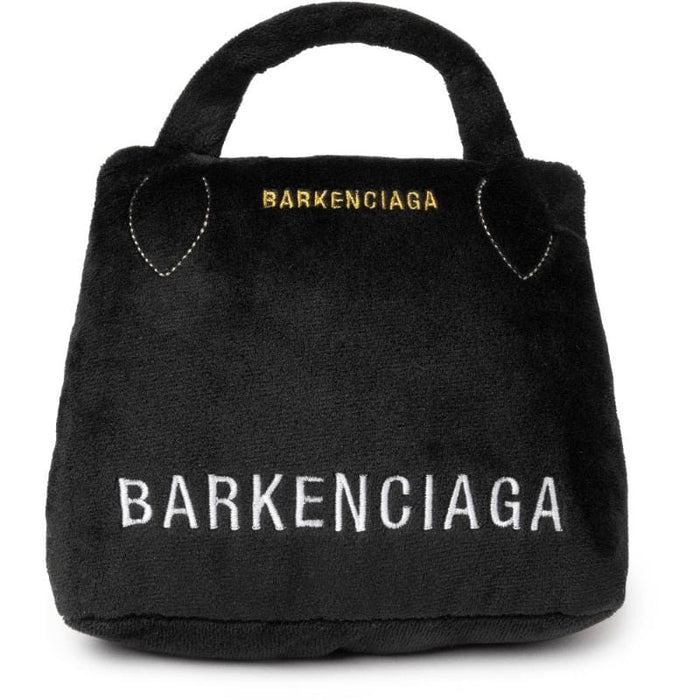 FuzzYard dog toys Barkenciaga Handbag Plush Squeak Dog Toy