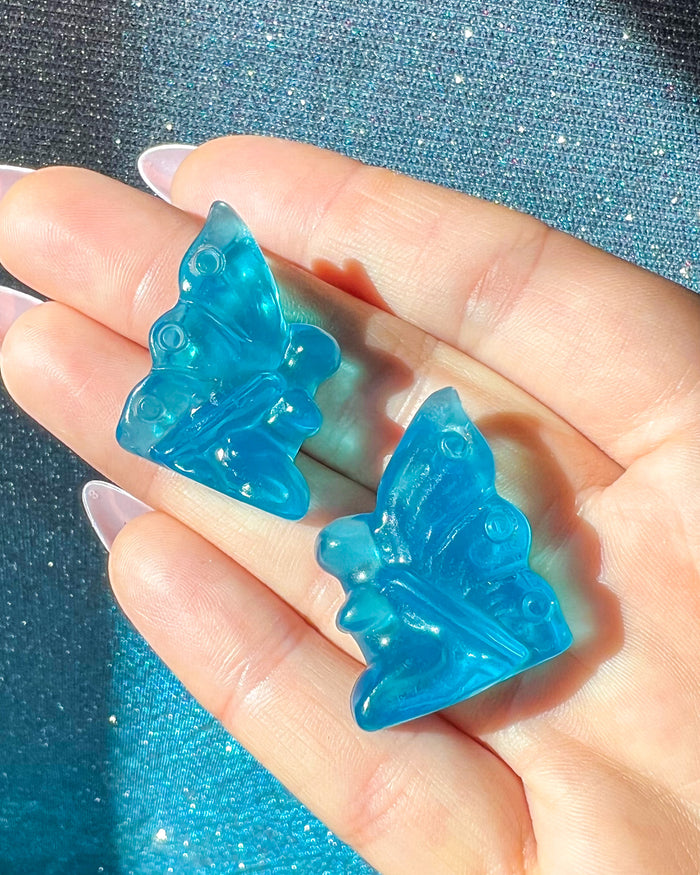 Blue Glass Fairy Goddess