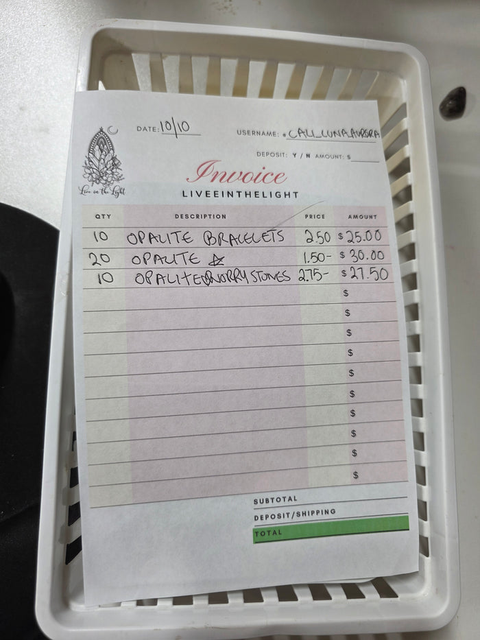 @cali_luna_aurora clear out the backstock live sale invoice