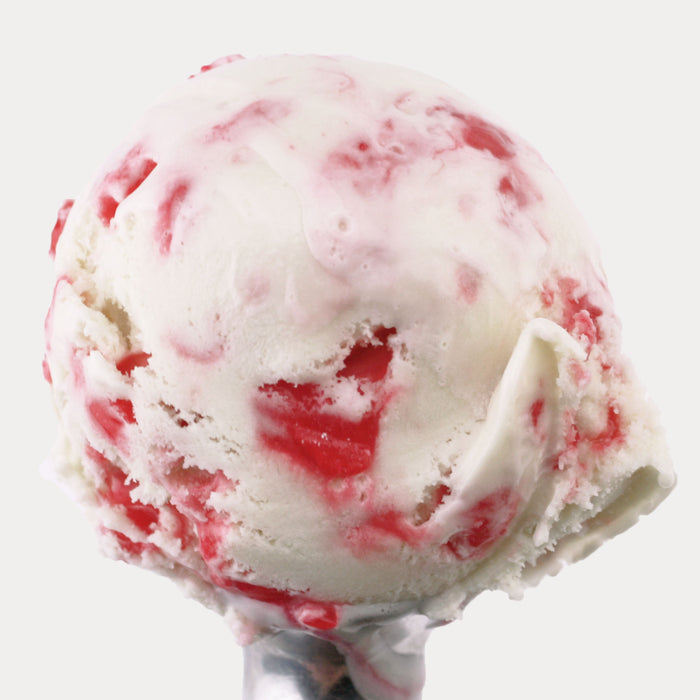 Candy Cane Ice Cream on an Ice Cream Scoop