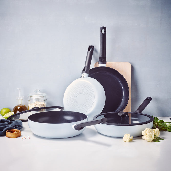 Enjoy 3-delig pannenset Light Blue met hapjespan