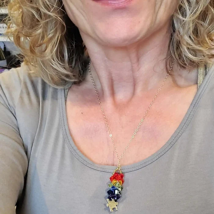 AMD1272-2Autism Awareness Pillar of Rainbow Crystals NecklaceJewelryNecklace$ 121.00Alexa Martha Designs