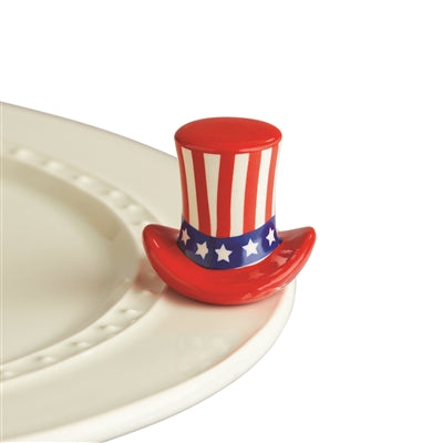 Home of the Free - Nora Fleming Mini (Uncle Sam Hat)