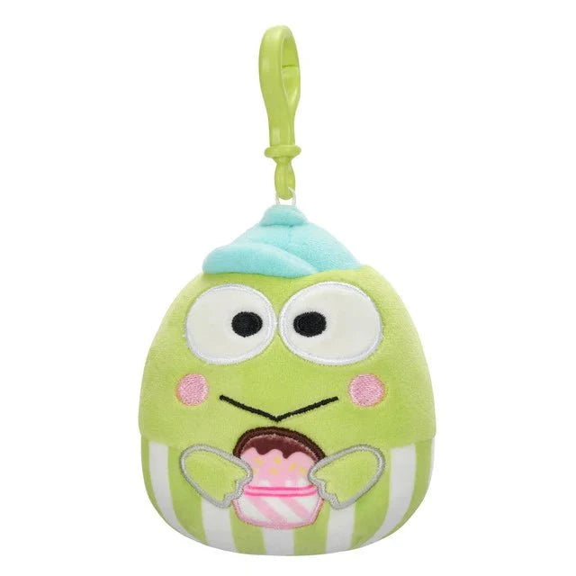 Squishmallow 3.5 Inch Sanrio Food Truck Keroppi Plush Clip - Owl & Goose Gifts