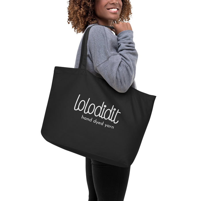 Yarnoween - Large Organic Tote Bag