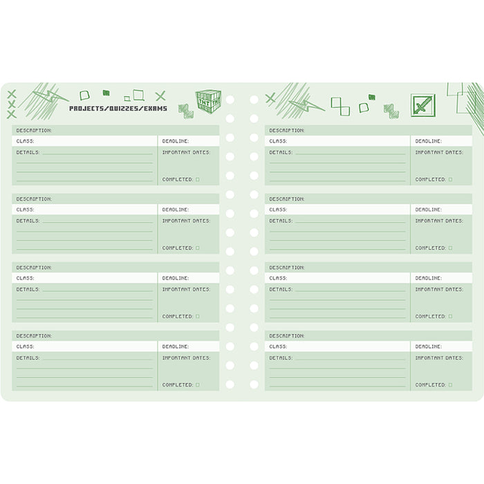 2025-2026 Minecraft Mobs Student Planner