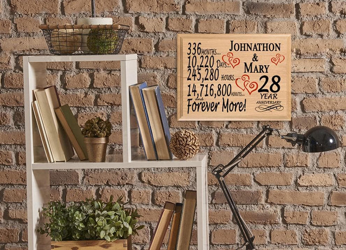 unique 28 year anniversary gift