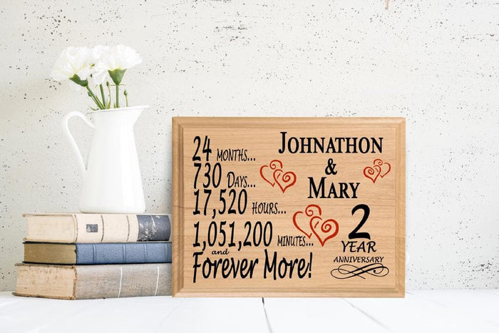 unique custom 2nd anniversary gifts