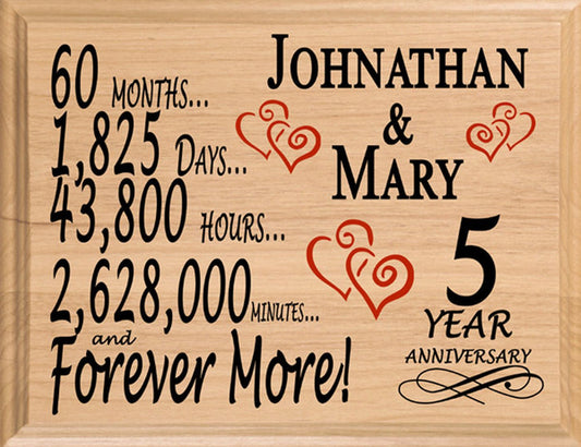 5 year anniversary gift