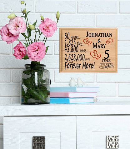 5 year wedding anniversary gifts