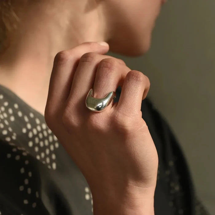 8.6.4 Design RI-K-69 Sculptural Ring in Brass & Sterling Silver
