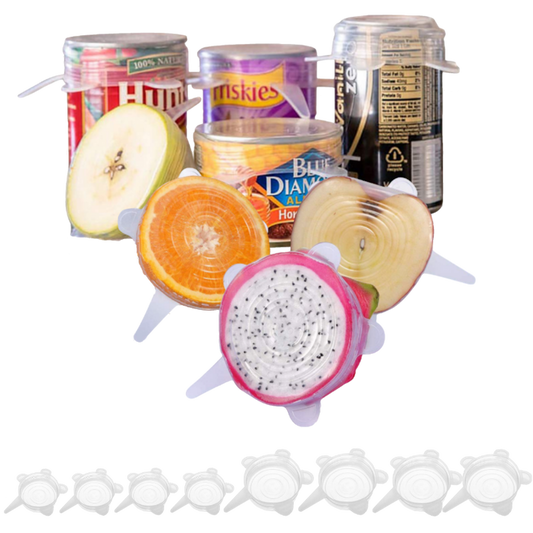 8 pc set BPA Free, Small Reusable Silicone Stretch Lids - ACHub