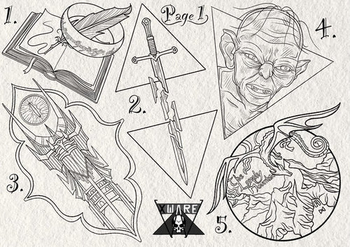 Lord of the Rings inspired designs by Emily