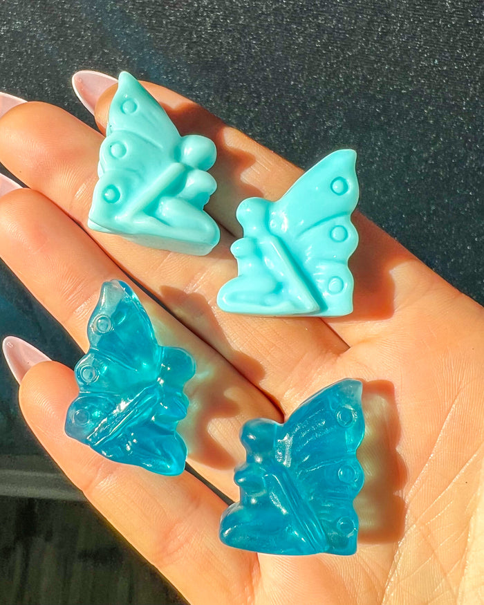 Blue Glass Fairy Goddess