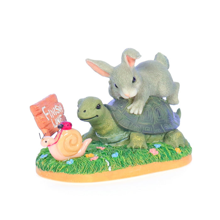 charming tails 89716 steady wins the race signed figurine Front Right