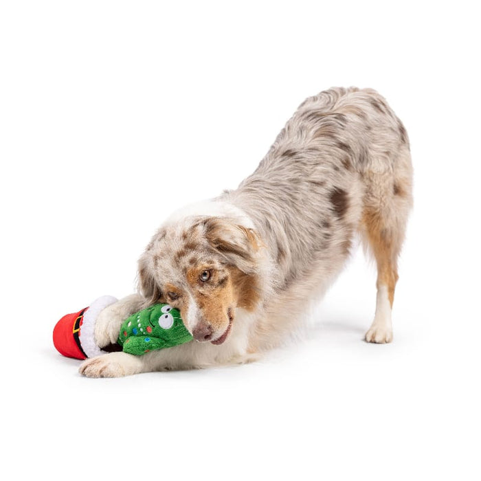 Huxley & Kent Dog Toys Christmas Holiday Seek 'n Treat Prickly & Bright Pawt Plush Squeaky Dog Toy