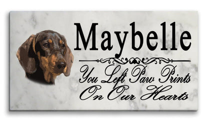 Dachshund Memorial Stone