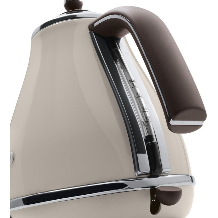 DeLonghi Icona Vintage 1.7L Jug Kettle - Beige | KBOV3001.BG from DID Electrical - guaranteed Irish, guaranteed quality service. (6890735960252)