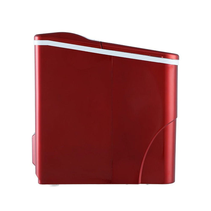 DEVANTi Portable Ice Cube Maker Machine 2L Home Bar Benchtop Easy Quick Red -Home Living Store - -