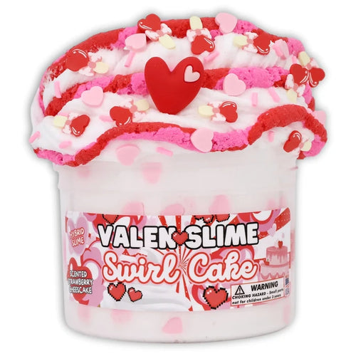 Dope Slimes 8 oz Valen-Slime Swirl Cake Slime