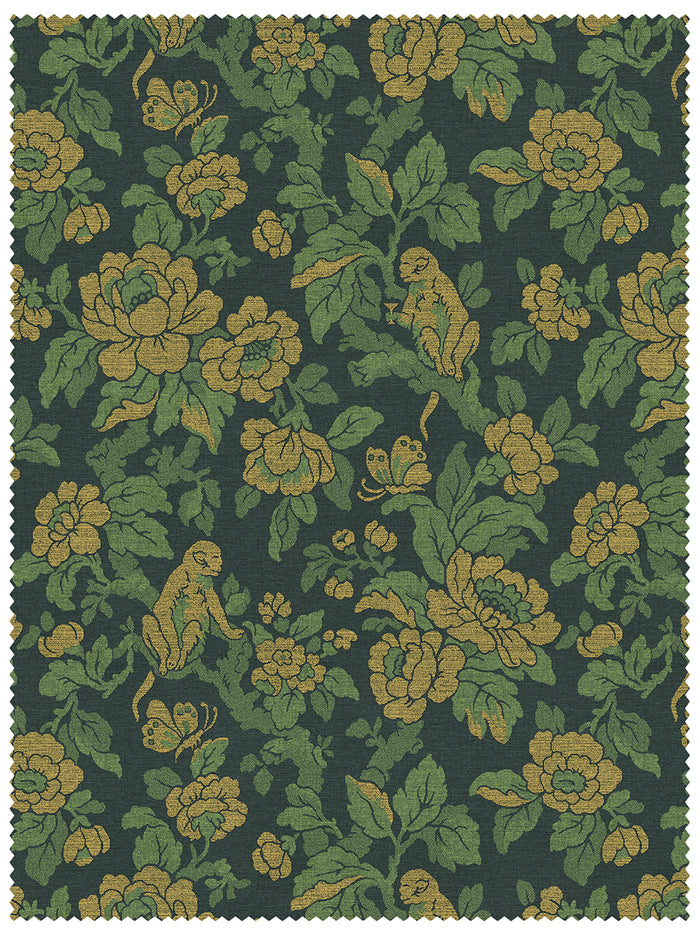 Drunken Monkey 'Jungle' Recycled Velvet Sample