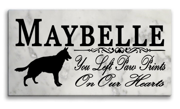 German Shepherd Memorial Stone