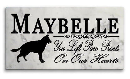German Shepherd Memorial Stone
