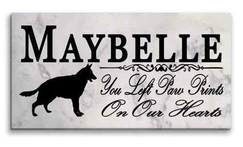 German Shepherd Memorial Stone