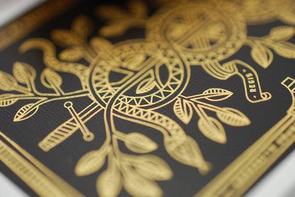 Gold Monarchs Playing Cards by Theory11