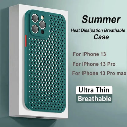 a phone case with a hole in the middle