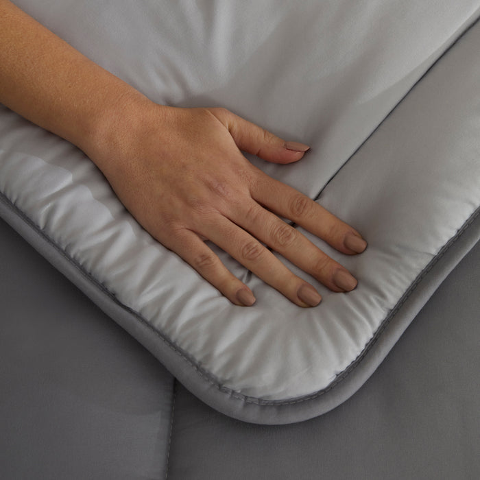 Karaca Double Face Couverture Anthracite-Gris 135x200