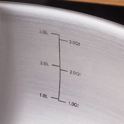 Karaca Elite – Casserole plate en acier inoxydable 26 cm, 3,4 L