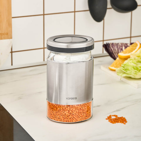 Karaca Stellum, bocal de conservation, 750 ml, inox