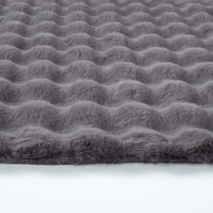 Kaşmir Halı Cosy Premium Bubble Anthracite Ovale 100x150 cm
