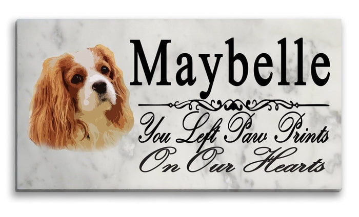 King Charles Spaniel Memorial Stone