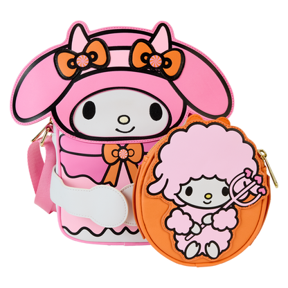Loungefly Sanrio My Melody Pumpkin Crossbuddies® Cosplay Crossbody Bag with Coin Bag