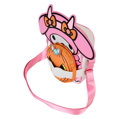 Loungefly Sanrio My Melody Pumpkin Crossbuddies® Cosplay Crossbody Bag with Coin Bag
