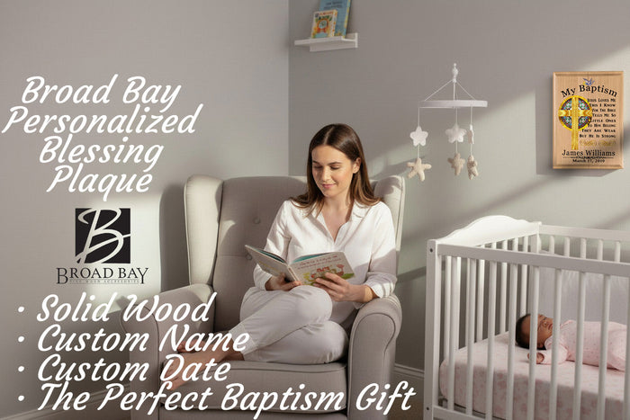 Personalized Baptism Gift Plaque - Custom Wood Keepsake