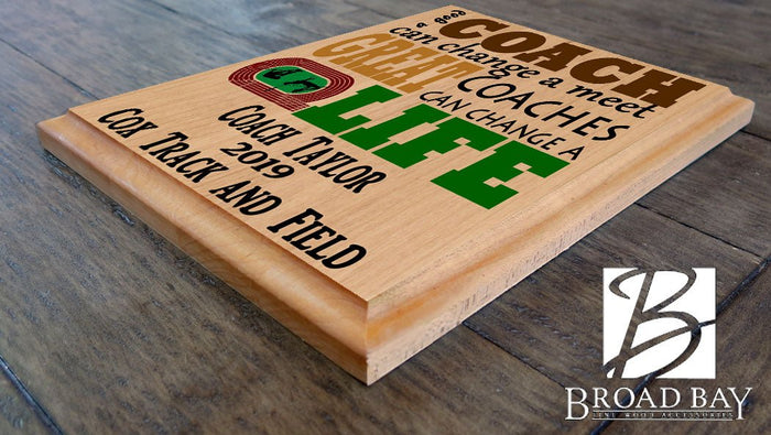 Track Coach Plaques