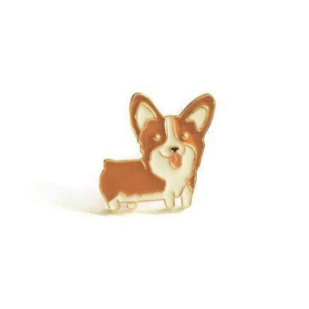 💐 Pin: Red corgi