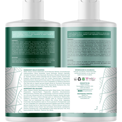 Rosemary Biotin Shampoo and Conditioner Set - EU Shipping