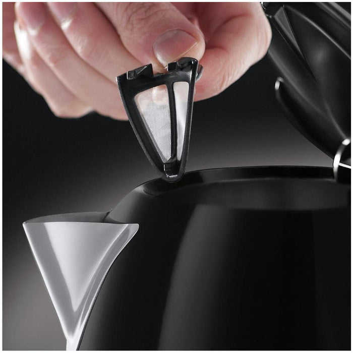 Russell Hobbs Colours Plus 1.7L Jug Kettle - Black | 20413 from DID Electrical - guaranteed Irish, guaranteed quality service. (6890751066300)