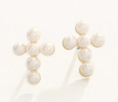 Sea La Vie Necklace Faith/Pearl Cross