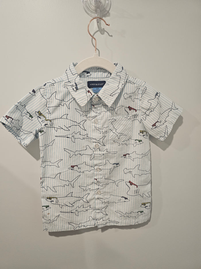 Shark with Shades Shirt 2T