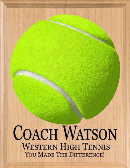Tennis Coach Gifts Personalized Plaque