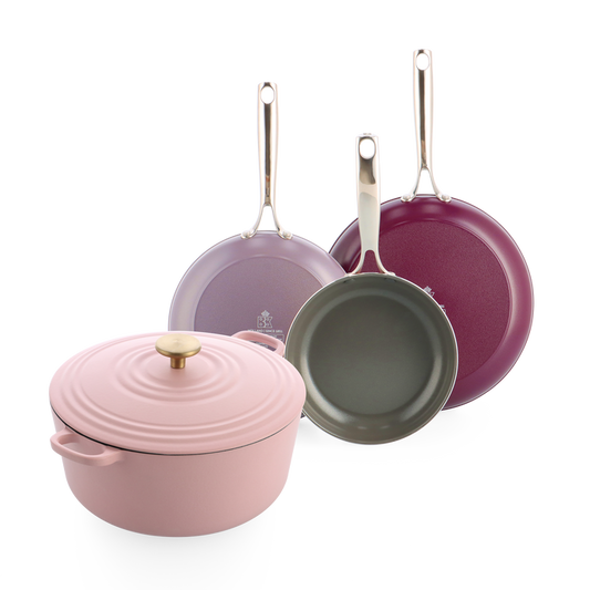 Sky Violet + Bourgogne Pink