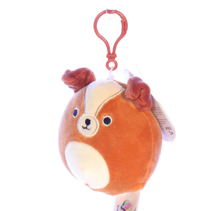 Squishmallows_734689253357_Bernie_Keychain_Dog_Stuffed_Animal_2020 Front Left View