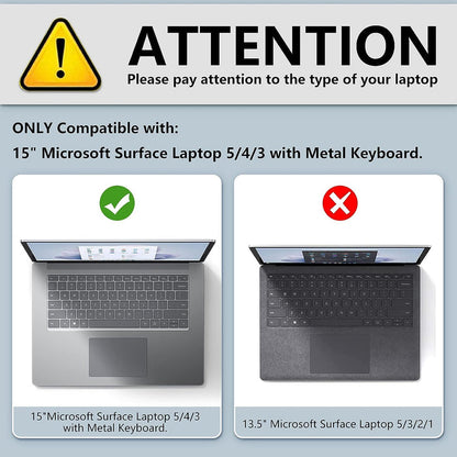 Surface Laptop 5/4/3 15-Inch Snap-On Hard Shell Case | Fintie