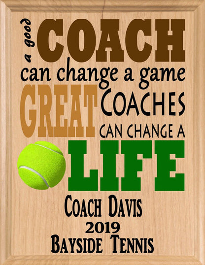 Tennis Coach's Gift